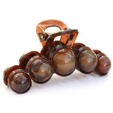 Barrette à cheveux bulle marron